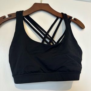 Lululemon black sports bra